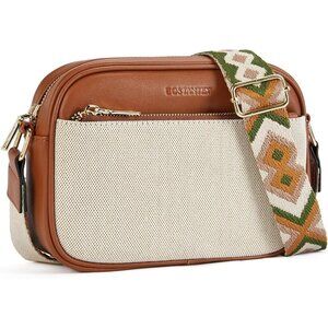 Women Pattern&Brown Imported Vegan Leather Small Shoulder Crossbody Handbags